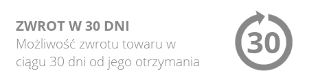 Zwrot w 30 dni Możliwość zwrotu towaru w ciągu 30 dni