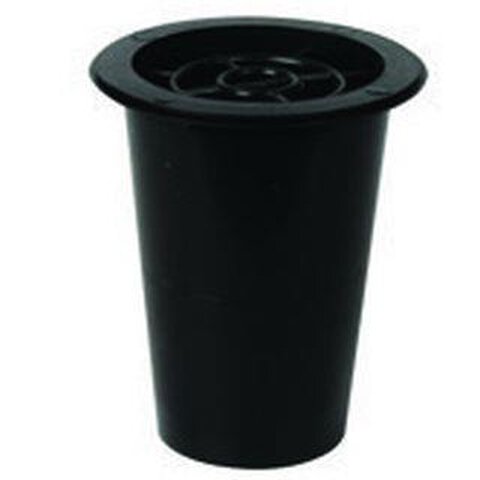 Wkład do wazonu 1 niski czarny plastikowy 15 cm